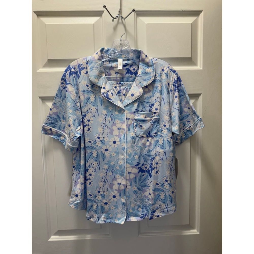 Women's Flora Nikrooz Pajama Set Medium Blue Floral